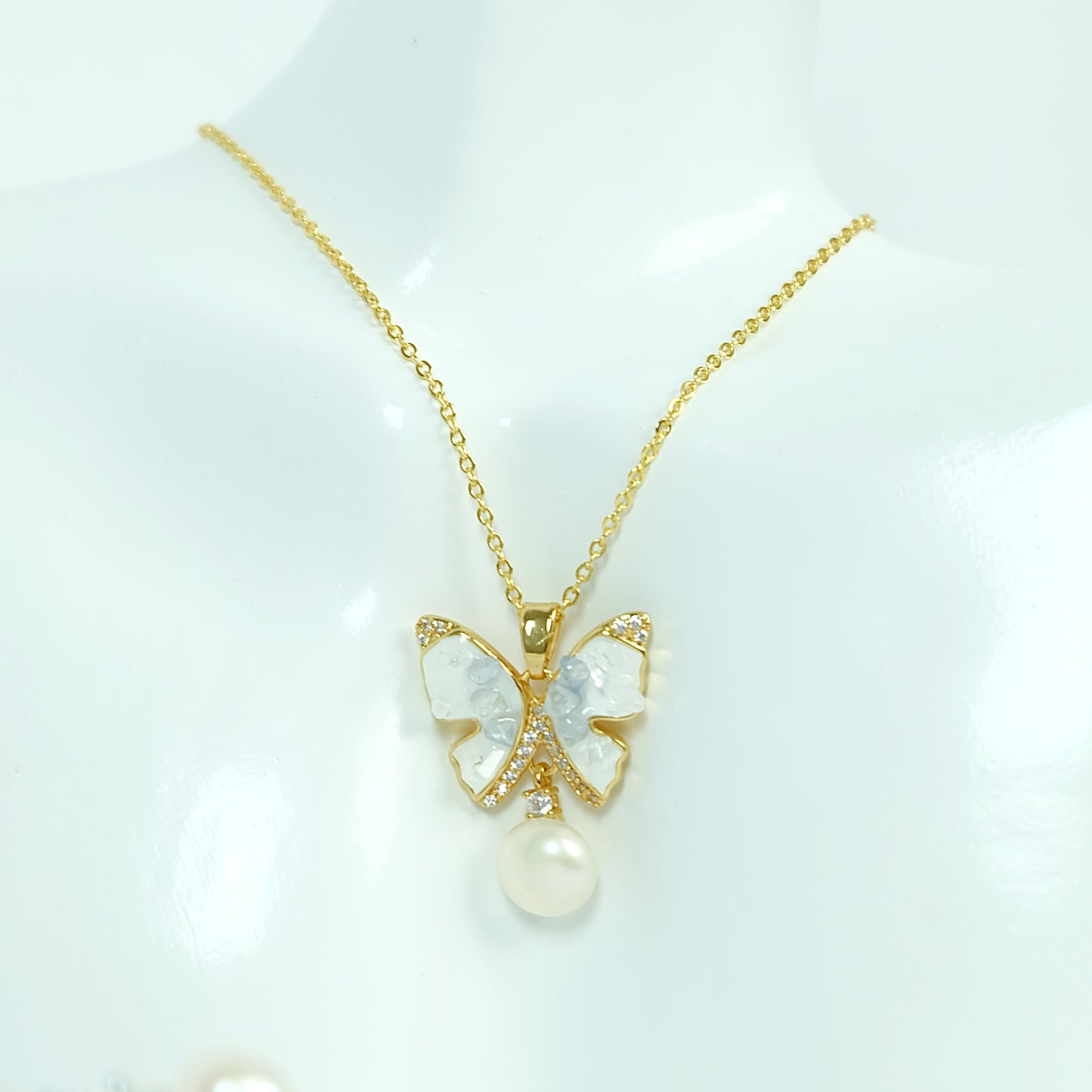 Blue Butterfly Set - Fresh Water Palawan Pearls