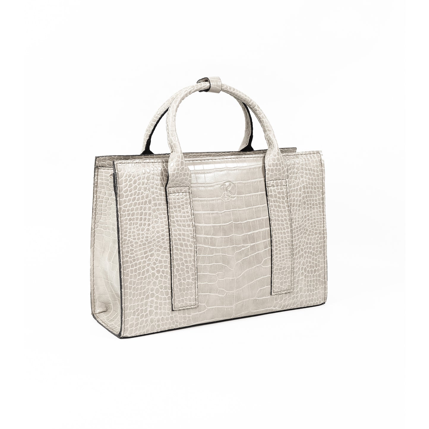 (CLEARANCE) SIERRA Bag in Croco Bone - PU Leather