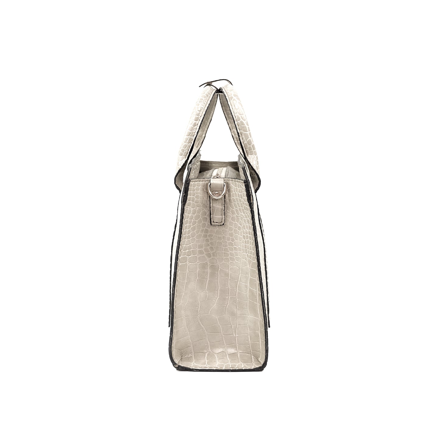(CLEARANCE) SIERRA Bag in Croco Bone - PU Leather