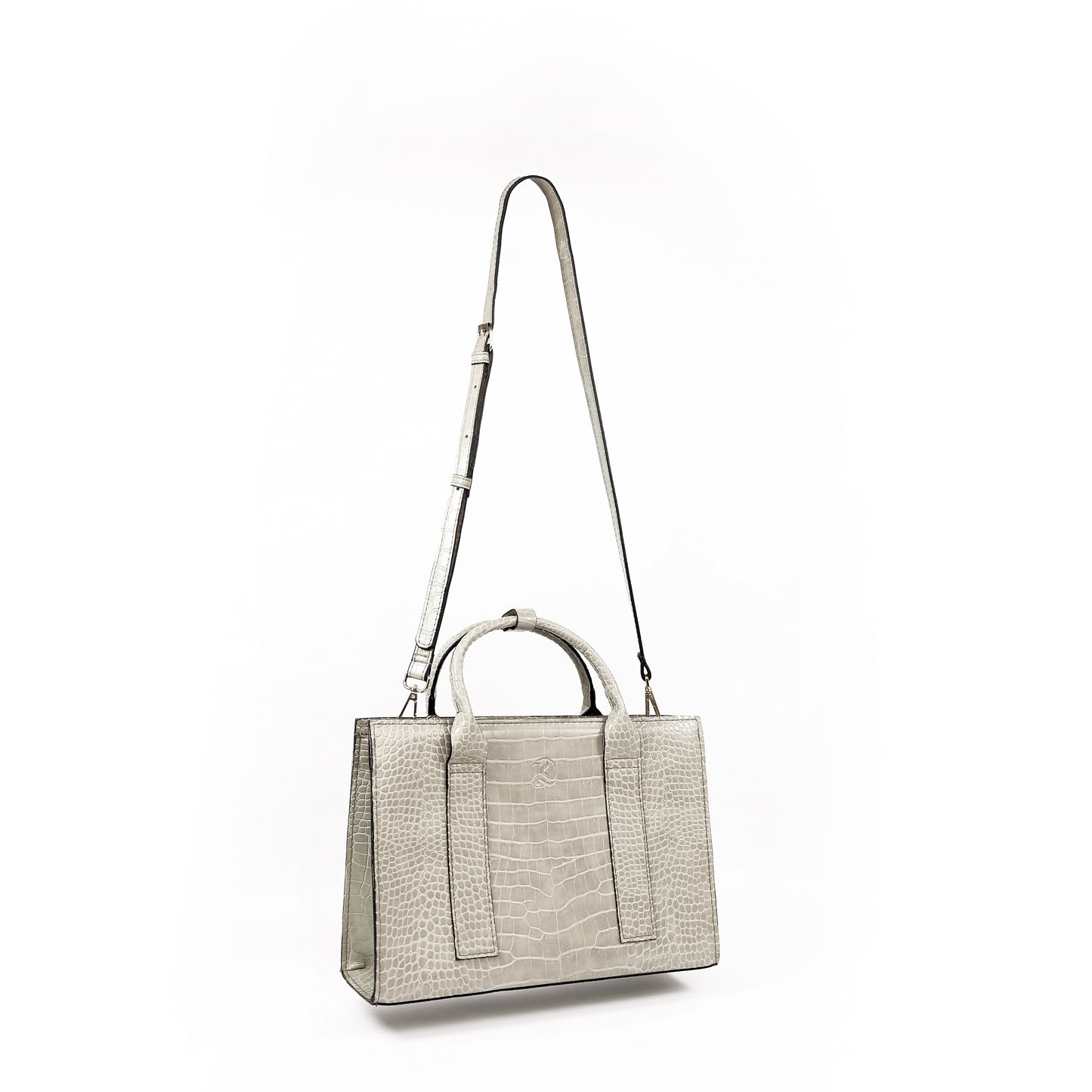 (CLEARANCE) SIERRA Bag in Croco Bone - PU Leather