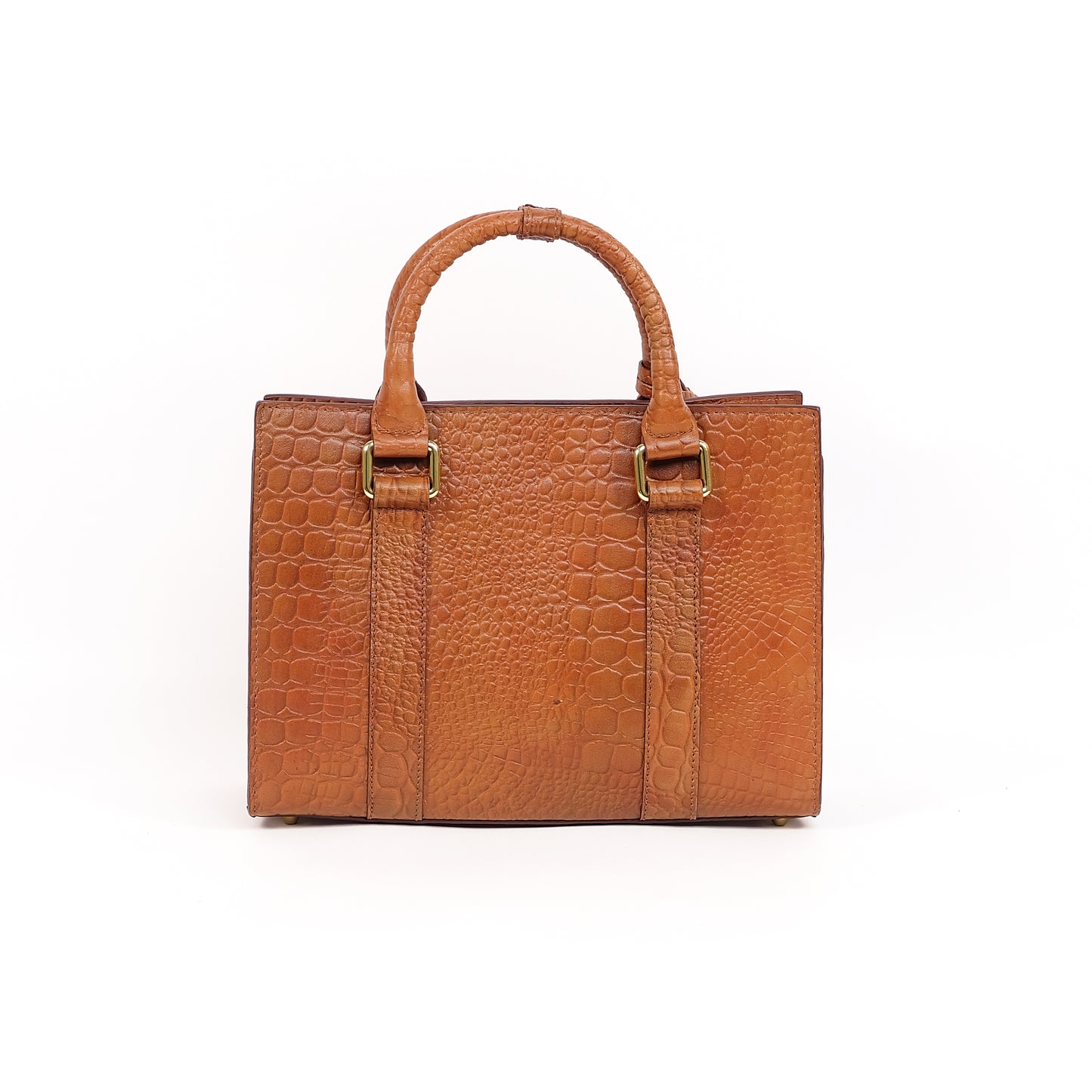 SAFIRA Mini Bag in Croco Tan - Genuine Leather