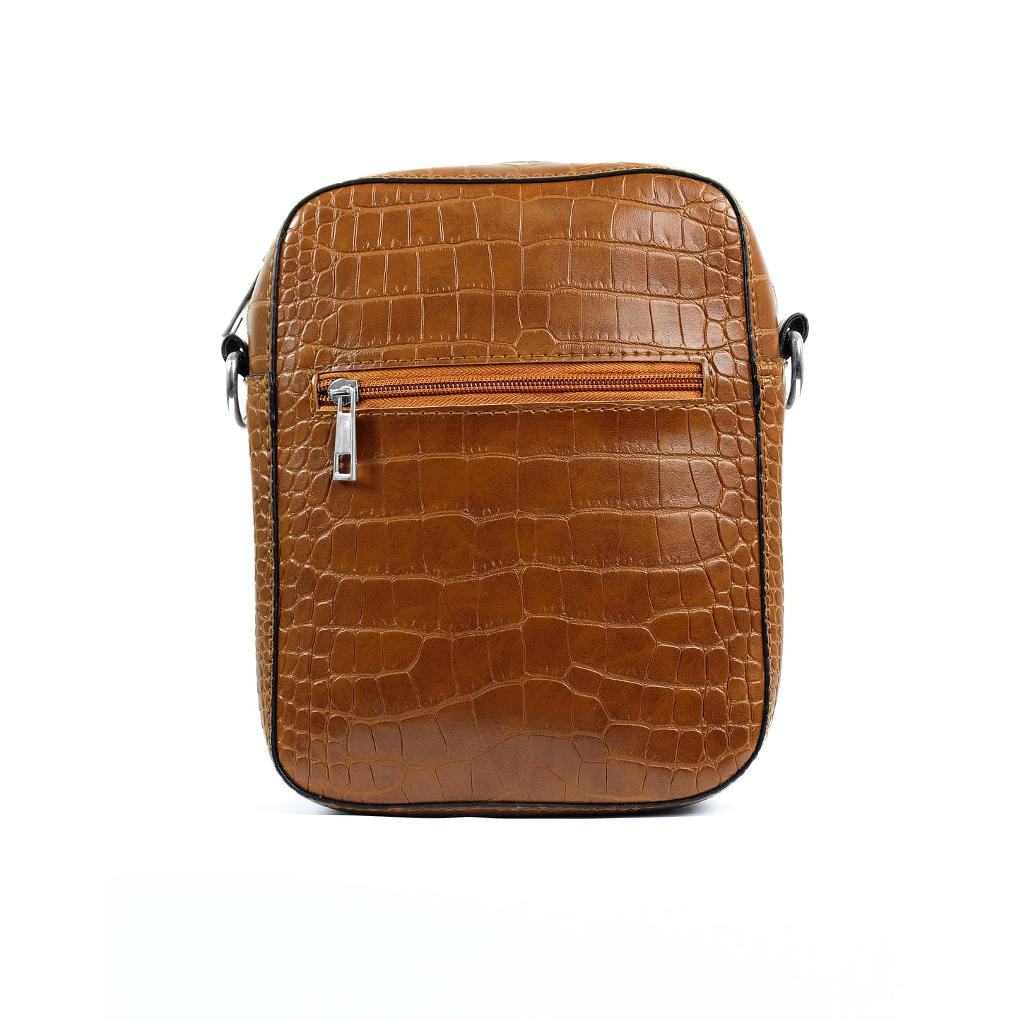 (CLEARANCE) TIKAS Bag in Croco Tan - PU Leather