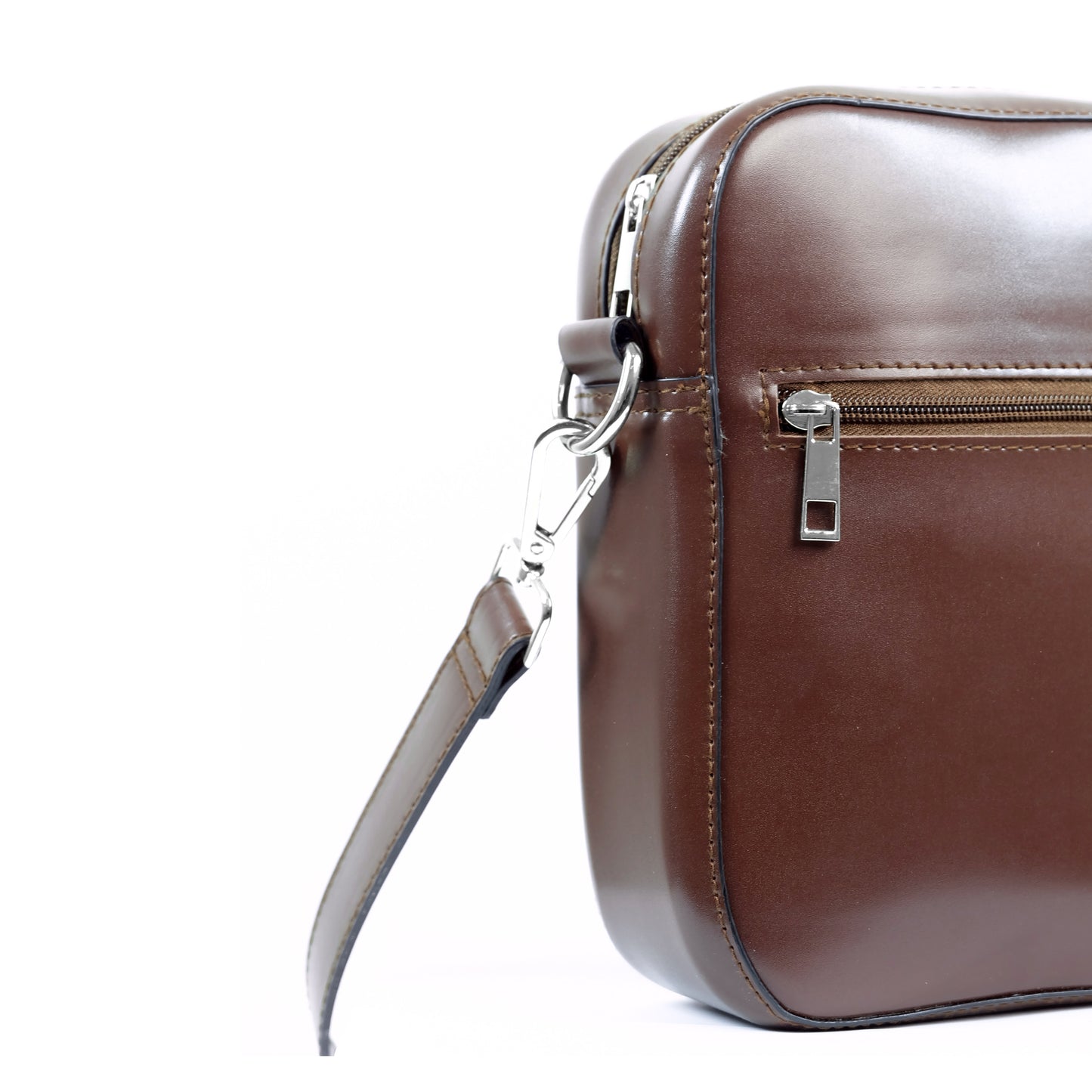 (CLEARANCE) TIKAS Bag in Dark Chocolate - PU Leather