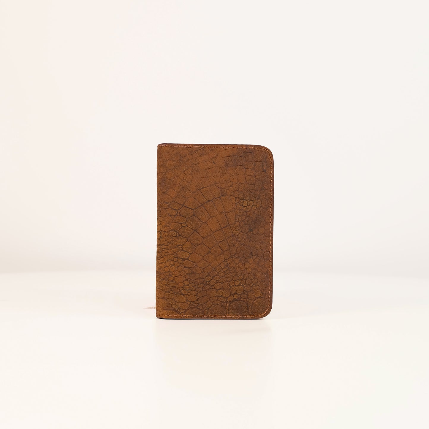 Baltazar Card Holder Wallet in Croco Vintage Tan