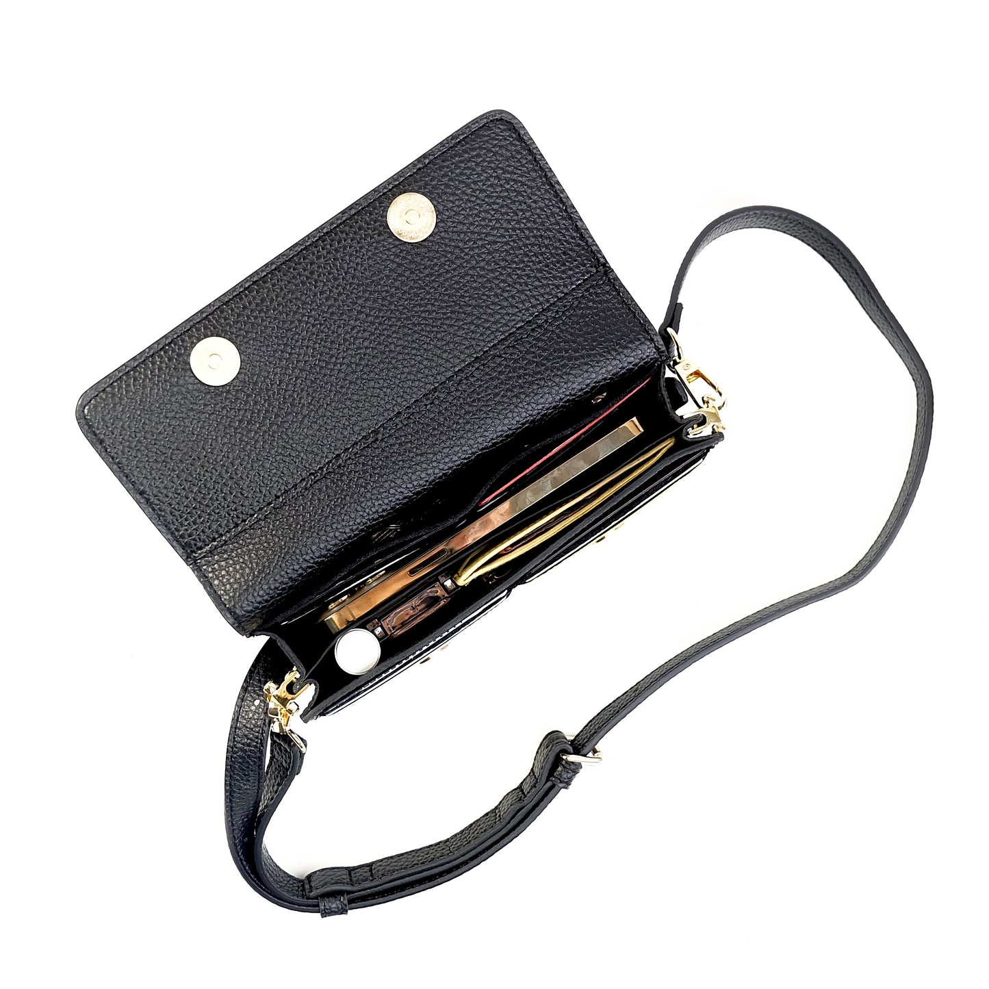 Maricar Multi-use Bag in Grained Black - PU Leather