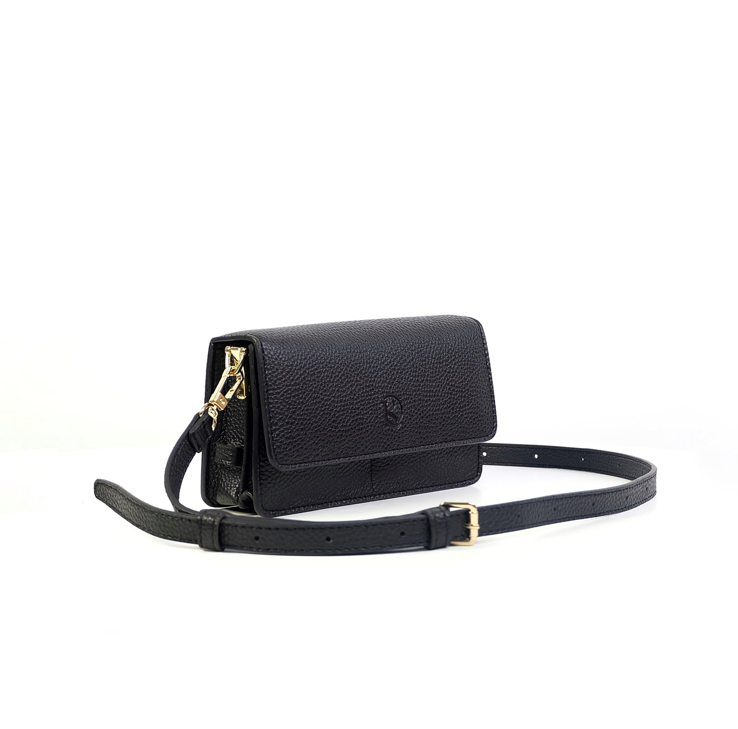 Maricar Multi-use Bag in Grained Black - PU Leather