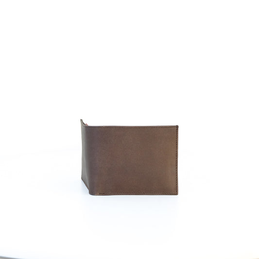 Isagani Bifold Wallet w/ Detachable Card Sleeve in Vintage Dark Tan - Genuine Leather