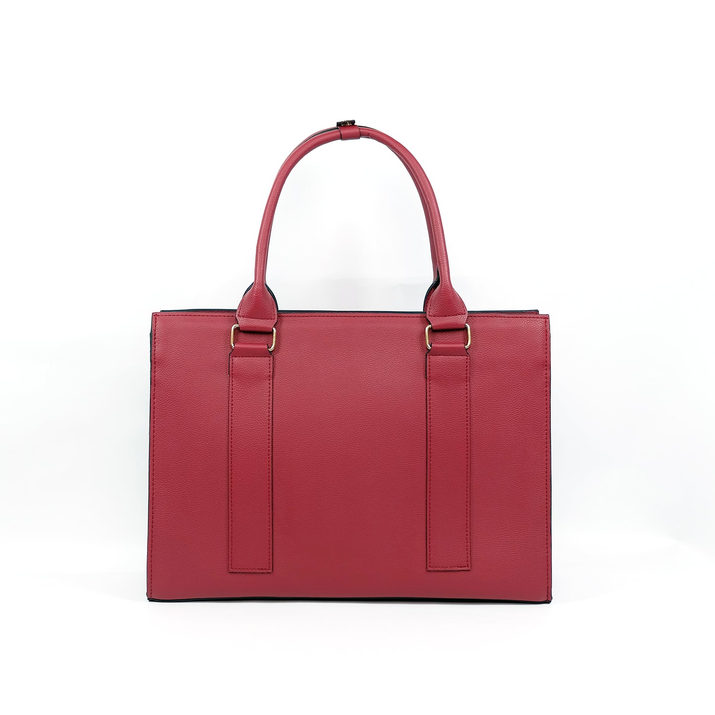 AMIRA 2.0 Laptop Tote Bag in Grained Berry (Gold Hardware) - PU Leather