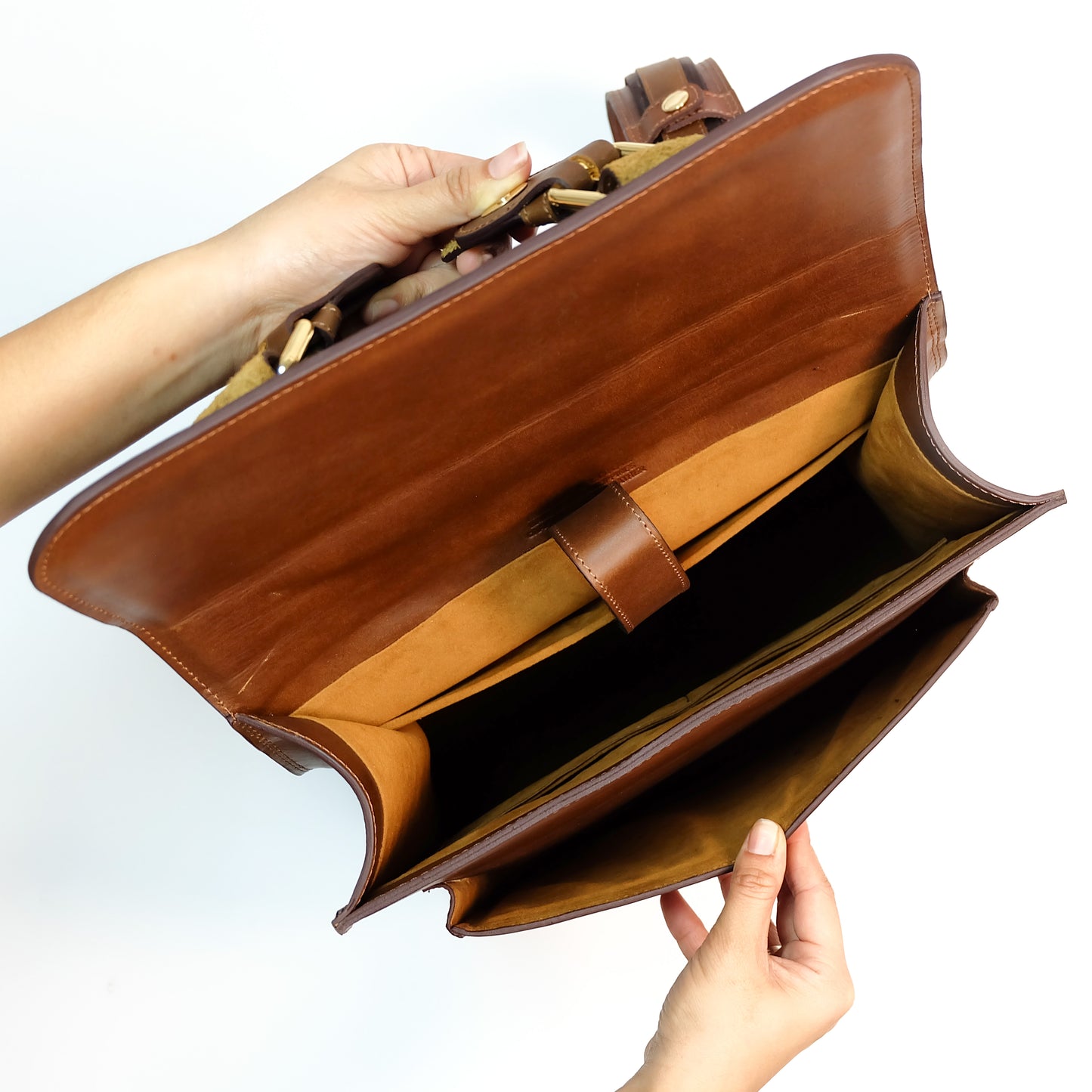 HARA Backpack in Vintage Dark Tan - Genuine Leather