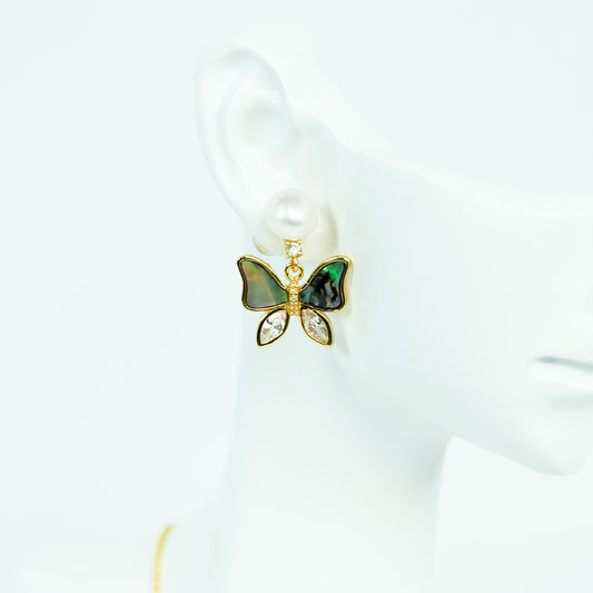 Chic Iridescent Butterfly Pearl Set - Fresh Water Palawan Pearls