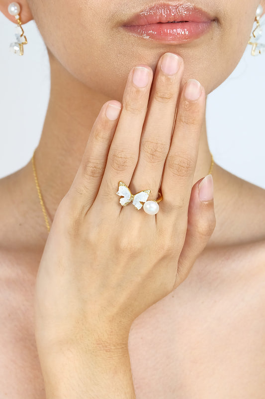 Blue Butterfly Set - Fresh Water Palawan Pearls