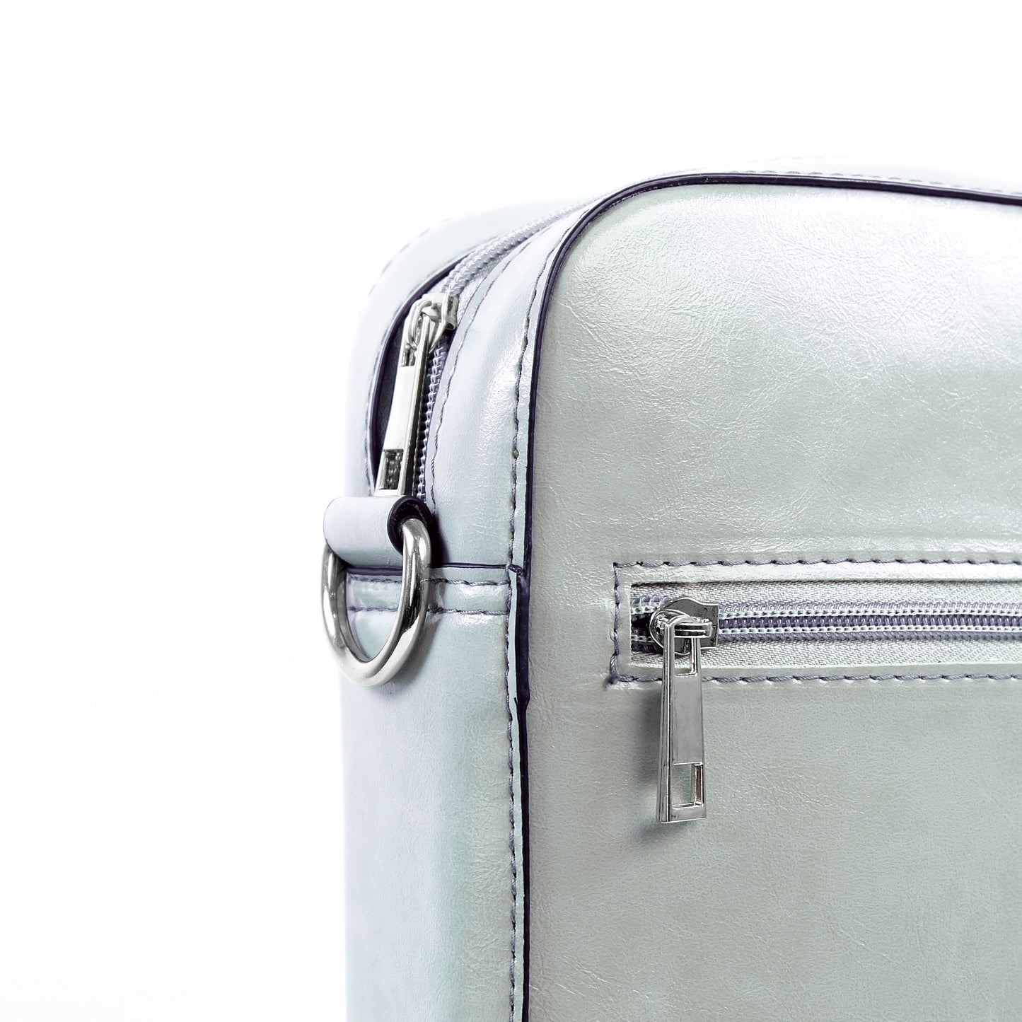 (CLEARANCE) TIKAS Bag in Oil Gray - PU Leather
