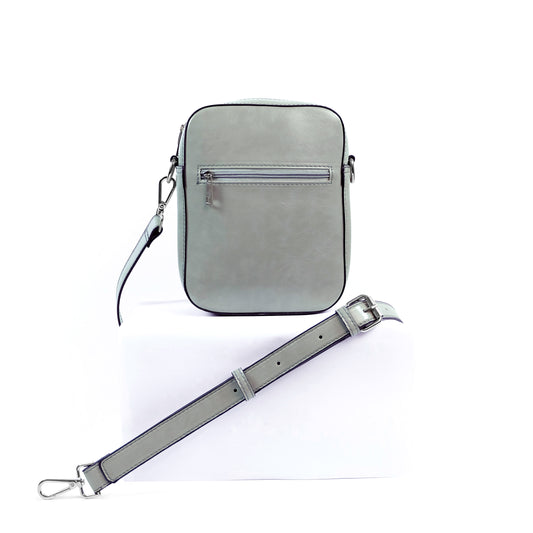 (CLEARANCE) TIKAS Bag in Oil Gray - PU Leather