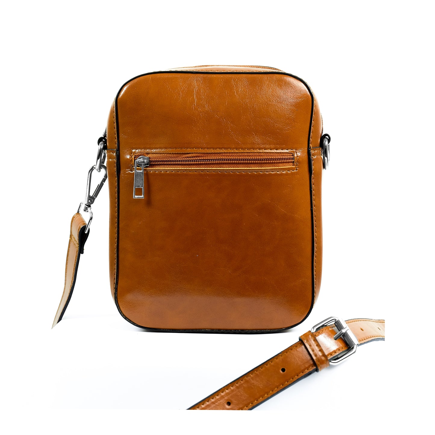 (CLEARANCE) TIKAS Bag in Oil Tan - PU Leather