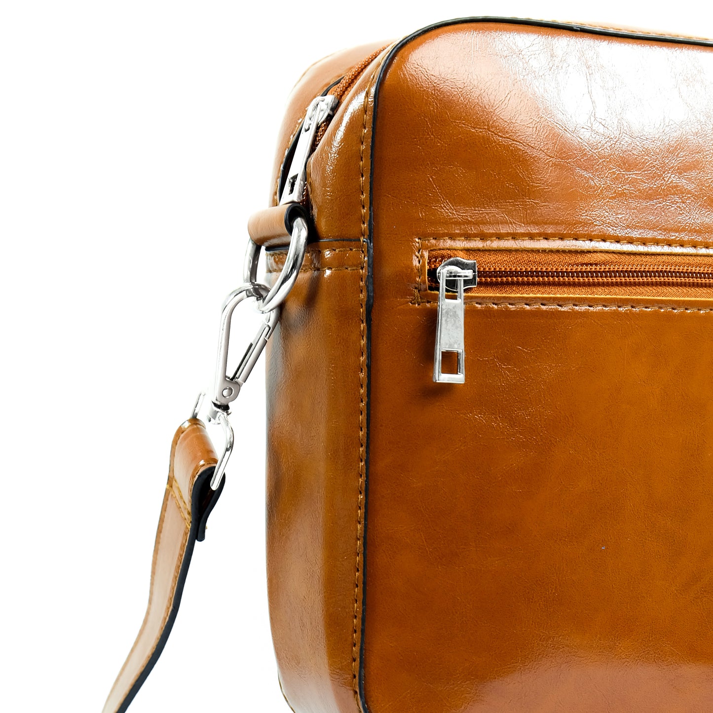 (CLEARANCE) TIKAS Bag in Oil Tan - PU Leather