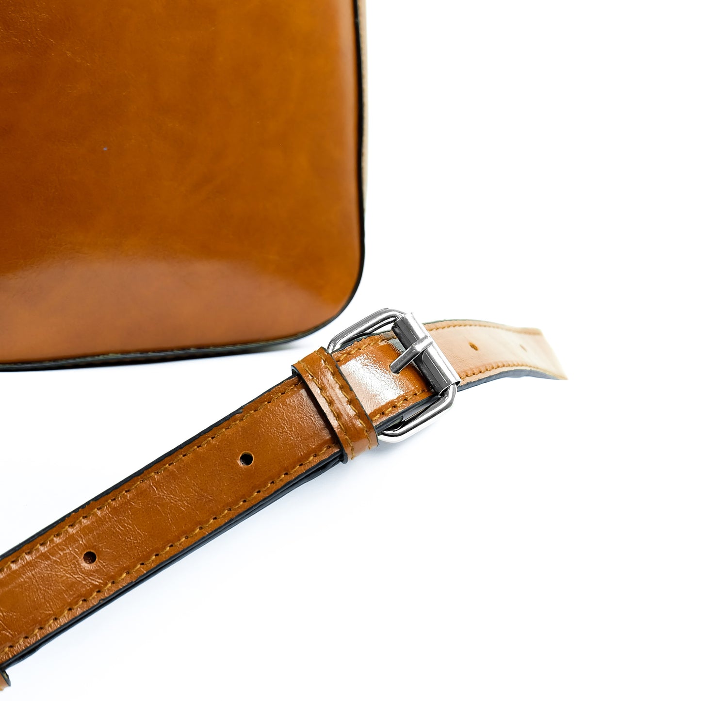 (CLEARANCE) TIKAS Bag in Oil Tan - PU Leather