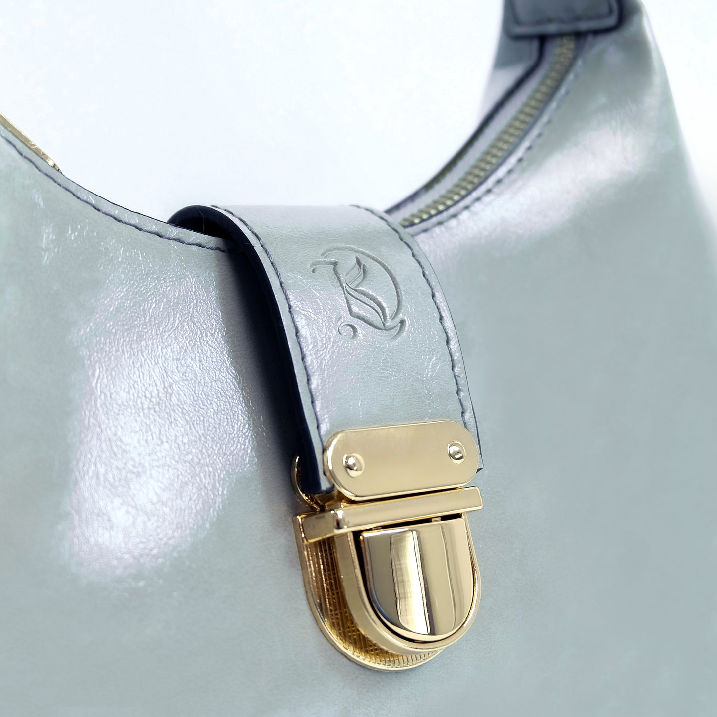 (CLEARANCE) LUNA Bag in Oil Gray - PU Leather