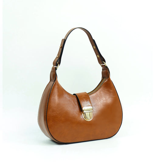 (CLEARANCE) LUNA Bag in Oil Tan - PU Leather