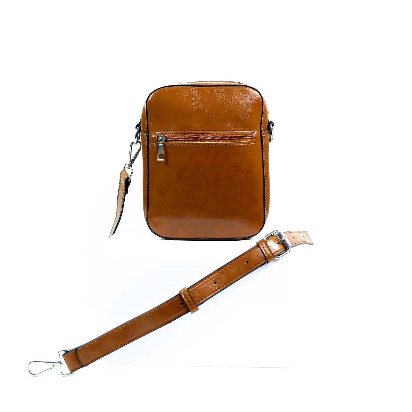 (CLEARANCE) TIKAS Bag in Oil Tan - PU Leather
