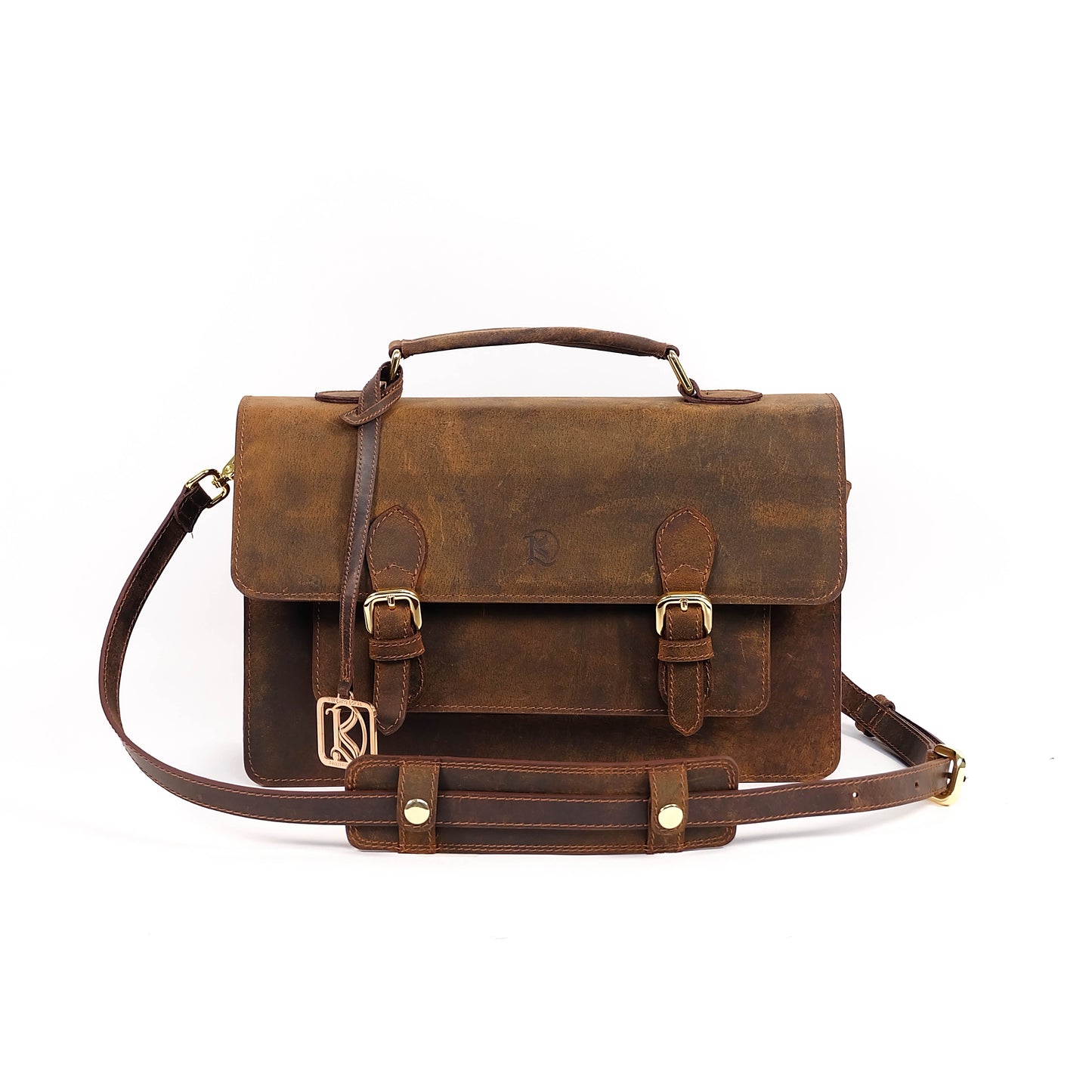 MAHARLIKA Bag in Rustic Dark Brown - Genuine Leather