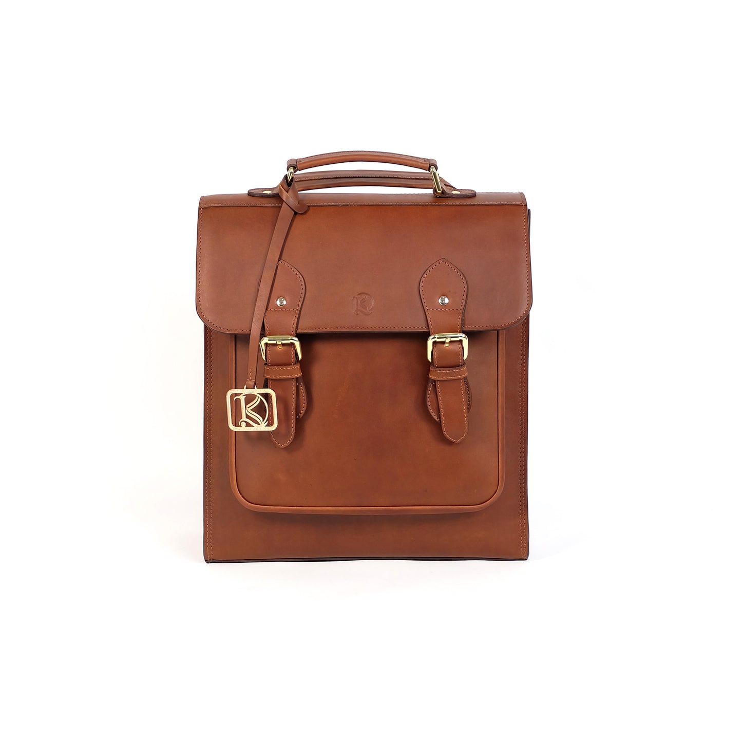 HARA Backpack in Vintage Dark Tan - Genuine Leather