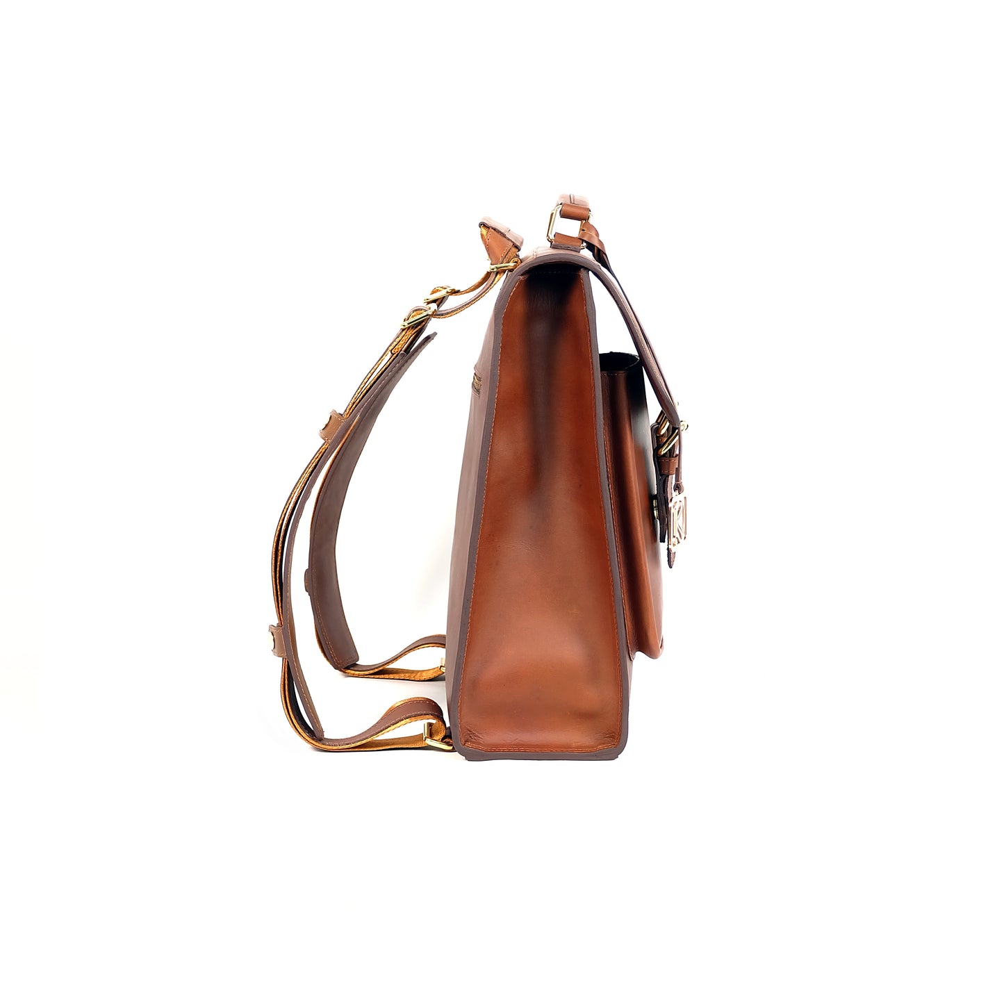 HARA Backpack in Vintage Dark Tan - Genuine Leather