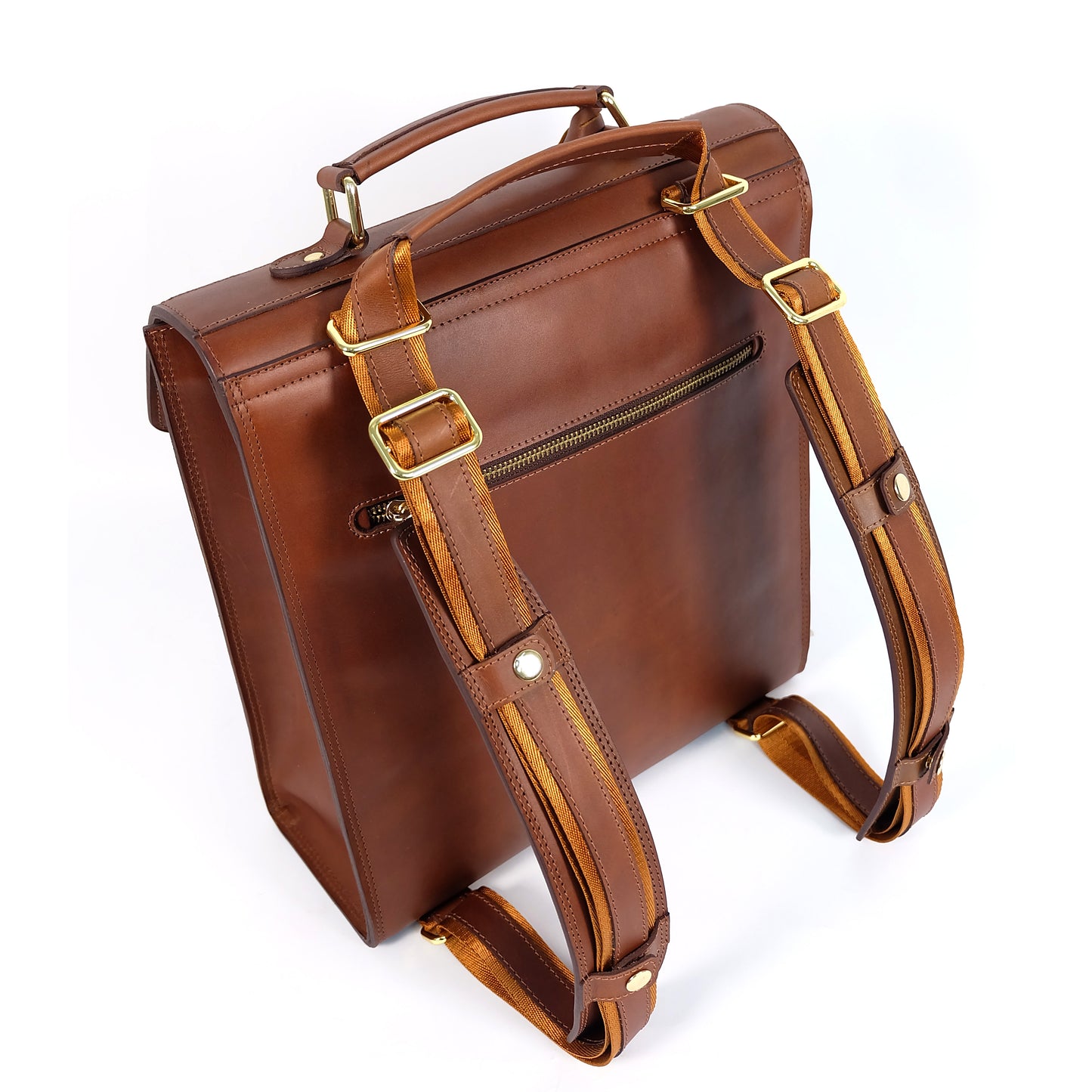 HARA Backpack in Vintage Dark Tan - Genuine Leather