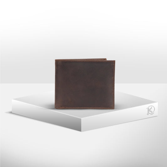 Isagani Bifold Wallet w/ Detachable Card Sleeve in Vintage Brown - Genuine Leather