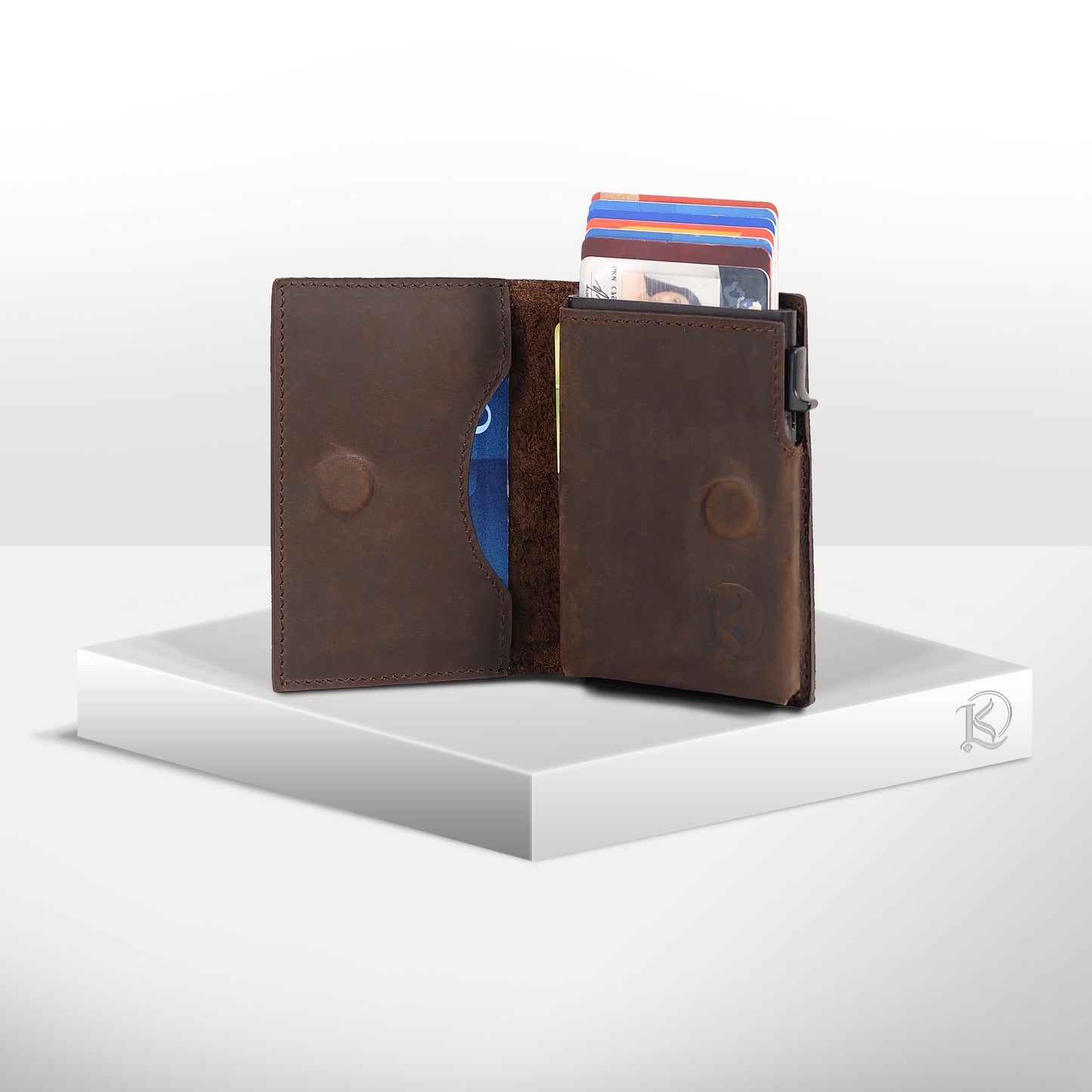 Bagani Card Holder in Vintage Brown - Genuine Leather w/ RFID Blocker