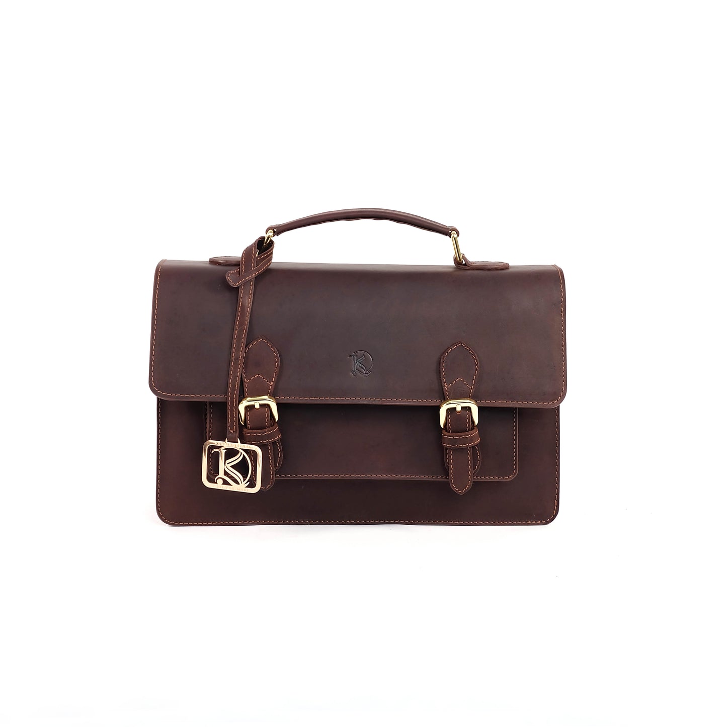 MAHARLIKA Backpack in Vintage Dark Brown - Genuine Leather