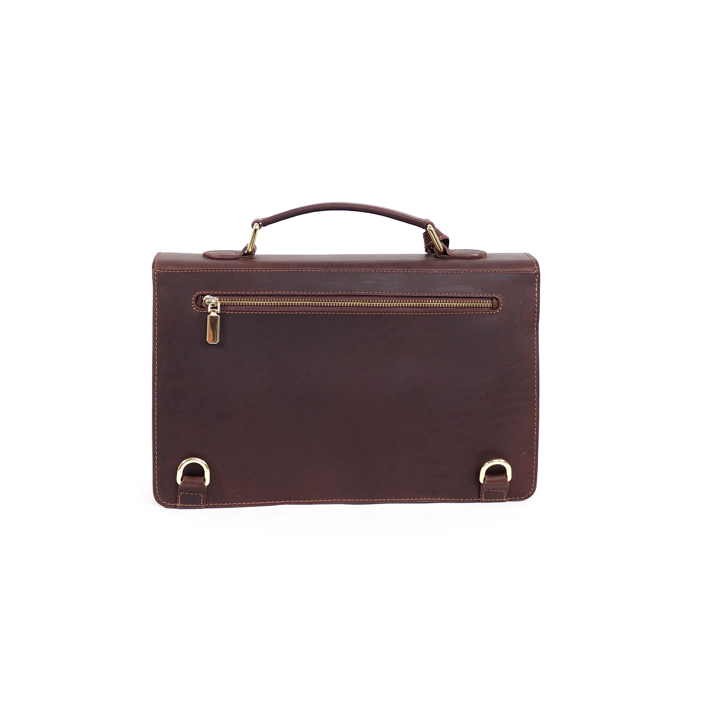 MAHARLIKA Backpack in Vintage Dark Brown - Genuine Leather