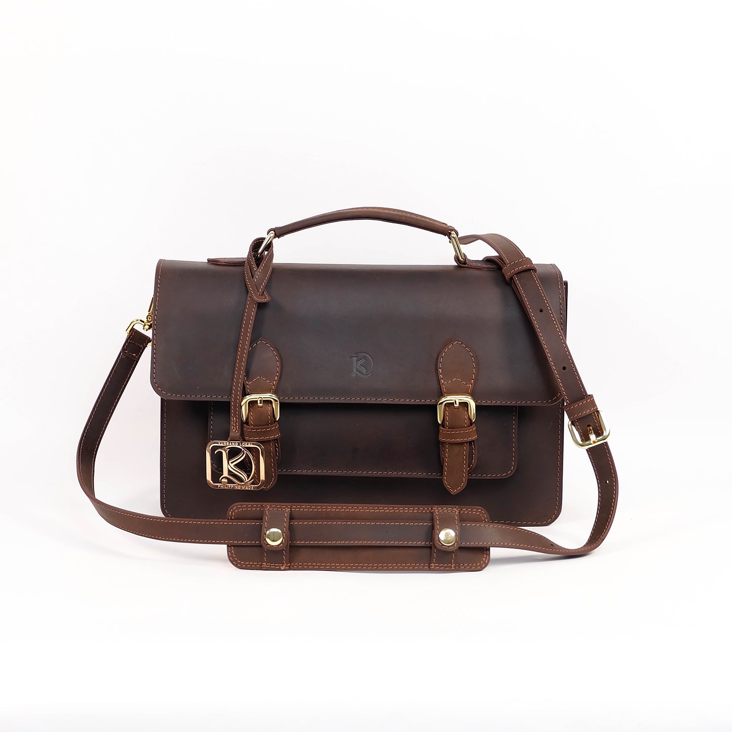 MAHARLIKA Bag in Vintage Dark Brown - Genuine Leather