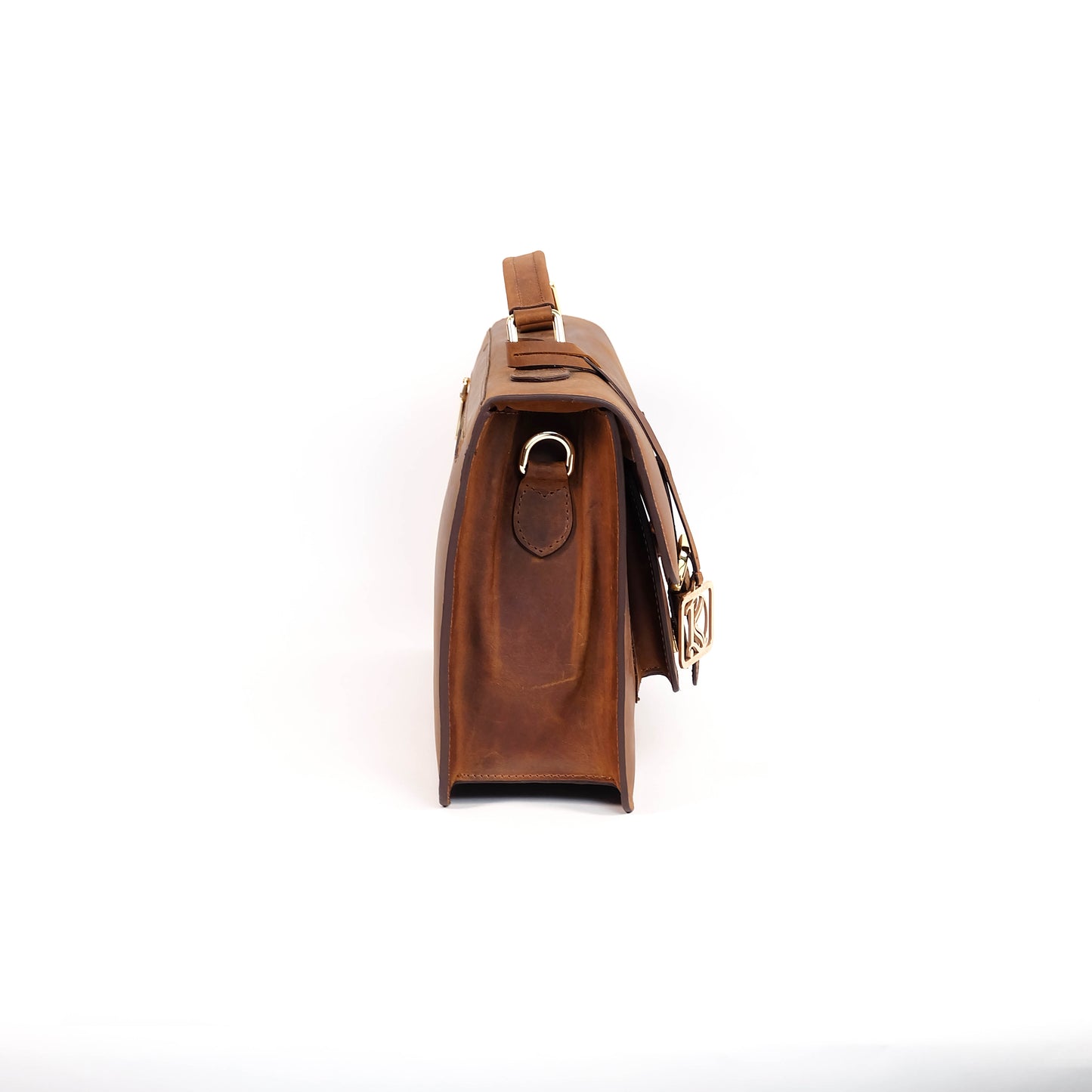 MAHARLIKA Bag in Vintage Dark Tan - Genuine Leather
