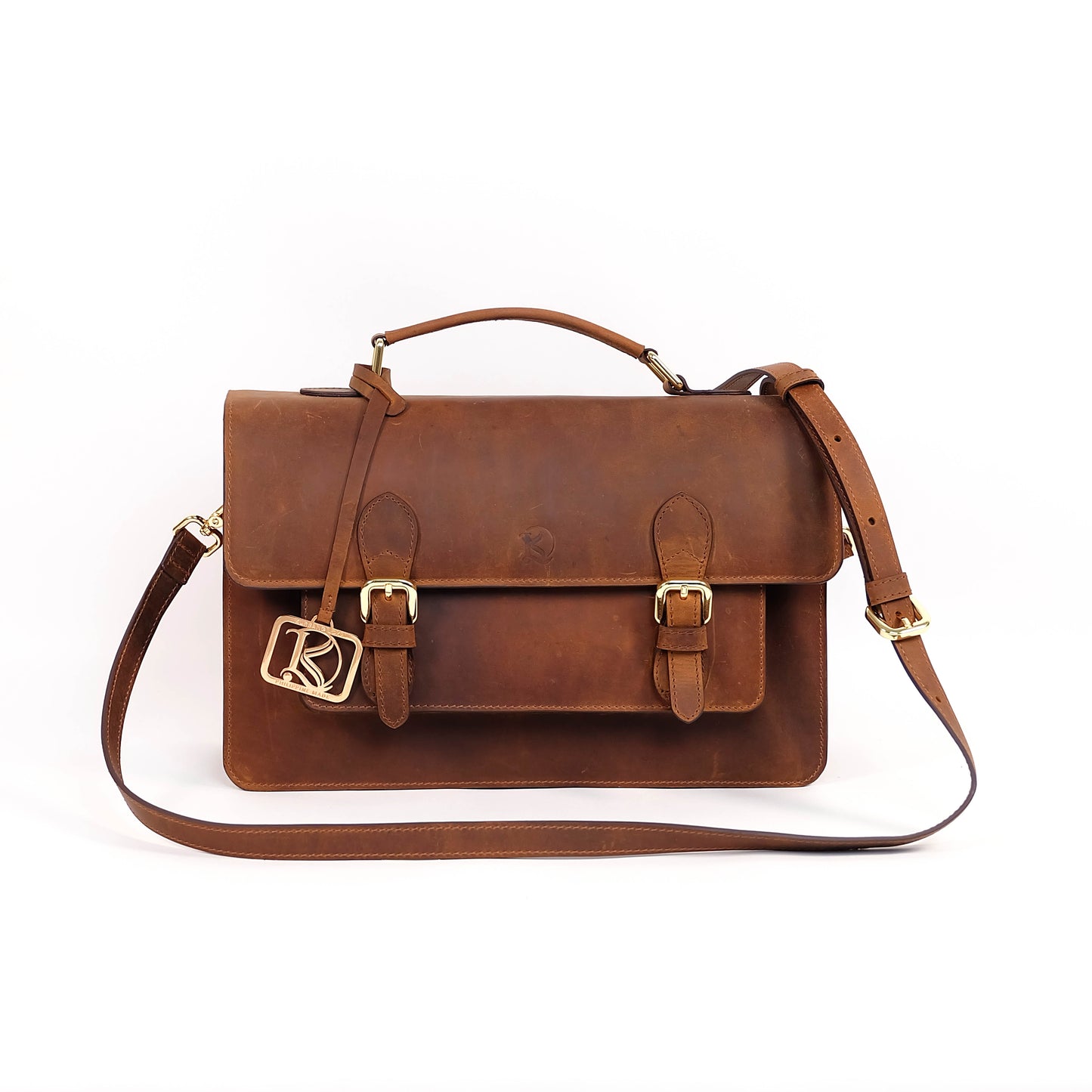MAHARLIKA Bag in Vintage Dark Tan - Genuine Leather