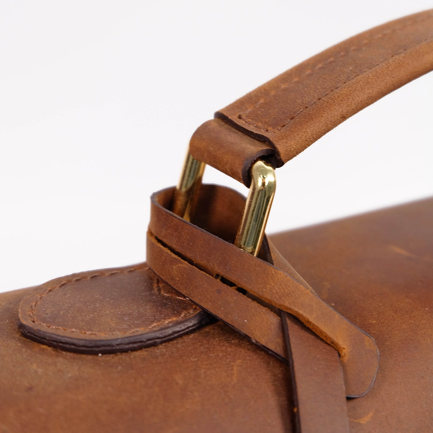 MAHARLIKA Bag in Vintage Dark Tan - Genuine Leather