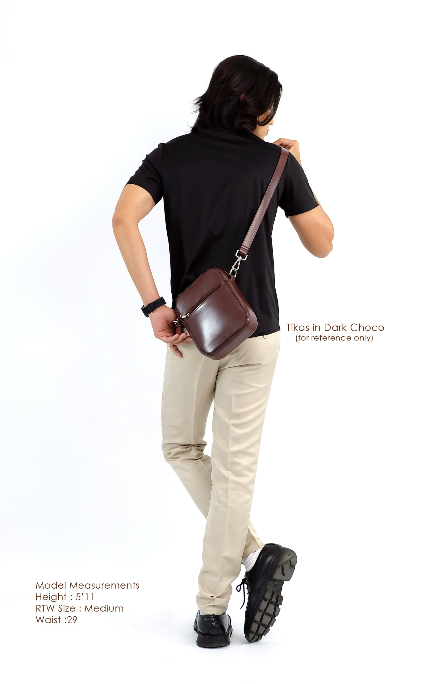(CLEARANCE) TIKAS Bag in Oil Gray - PU Leather