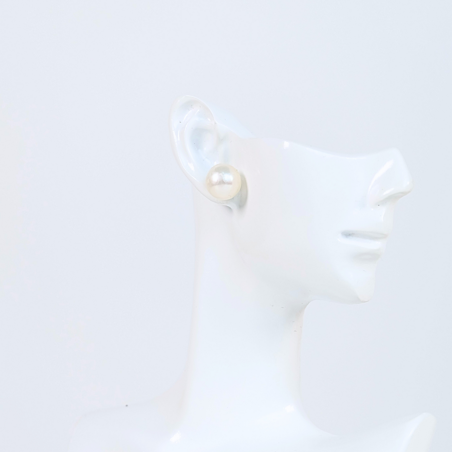 Palawan Freshwater Pearls LARGE Studs - White (13-15mm)