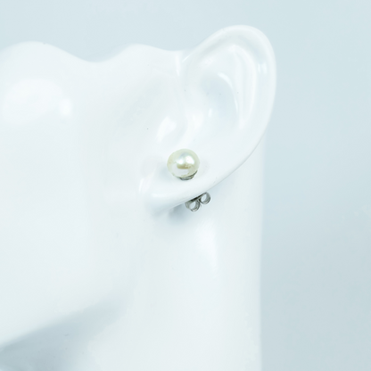Palawan Freshwater Pearls MEDIUM Studs - White (8-10mm)