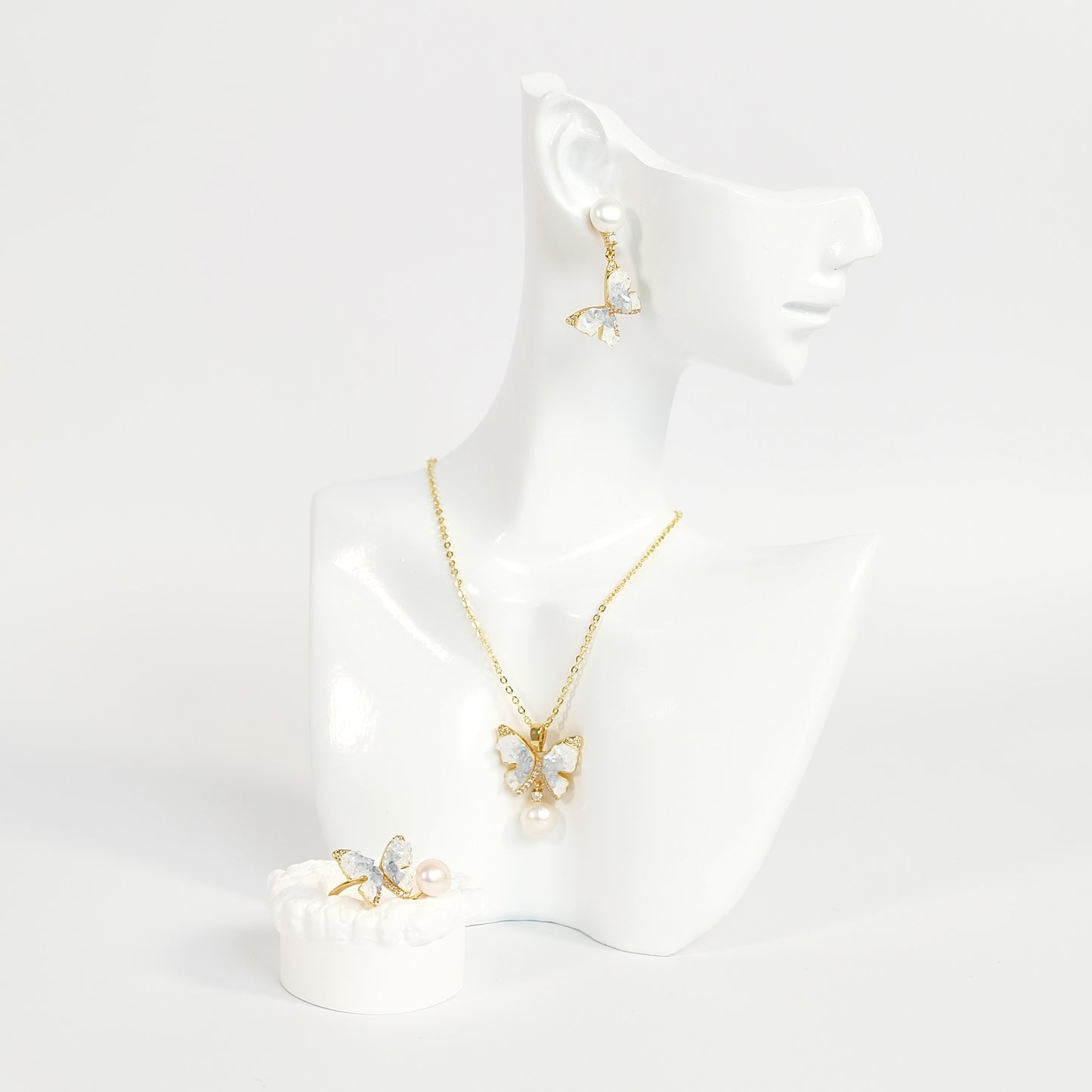Blue Butterfly Set - Fresh Water Palawan Pearls