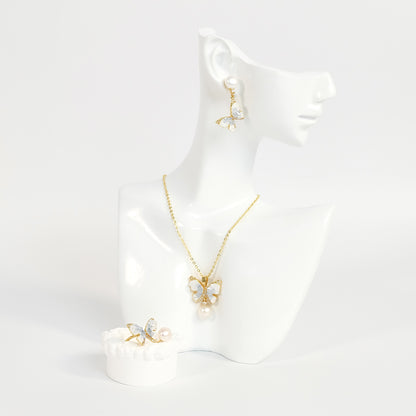Blue Butterfly Set - Fresh Water Palawan Pearls