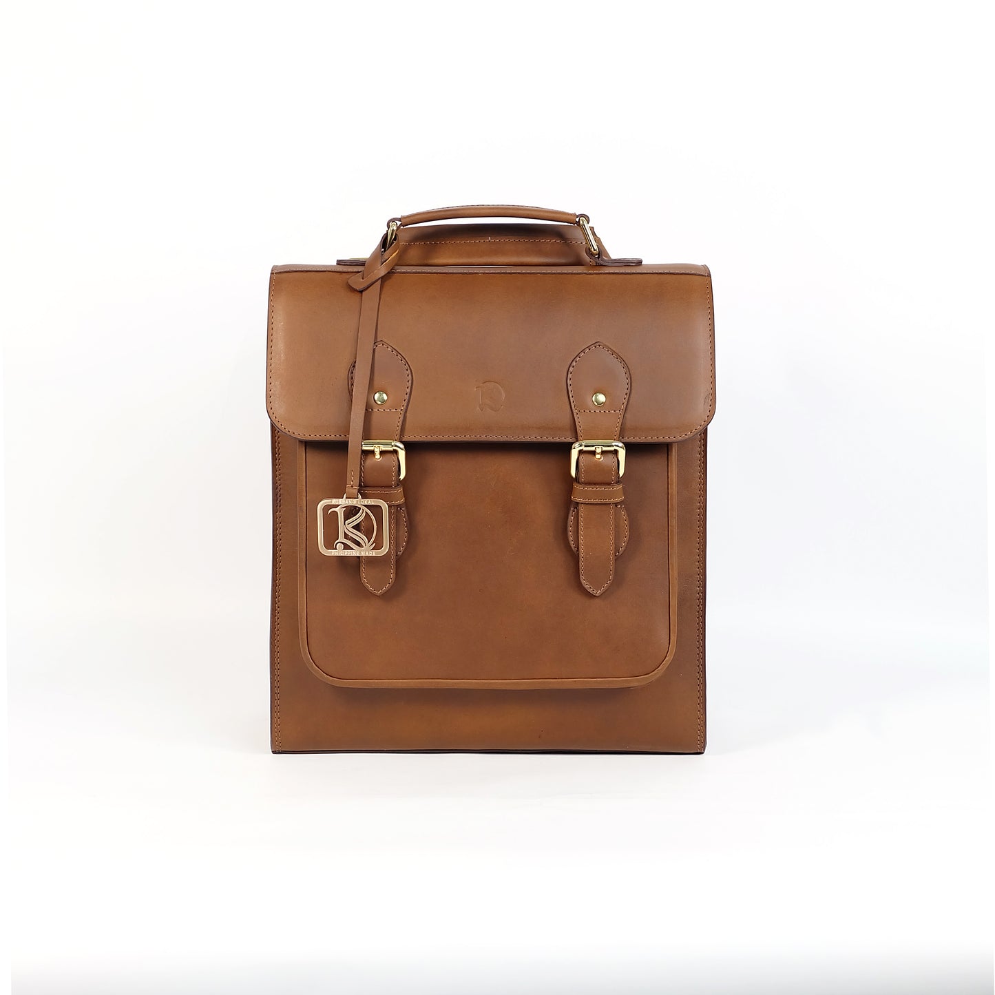 HARA Backpack in Vintage Dark Brown -  Genuine Leather