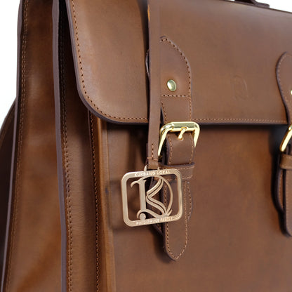 HARA Backpack in Vintage Dark Brown -  Genuine Leather