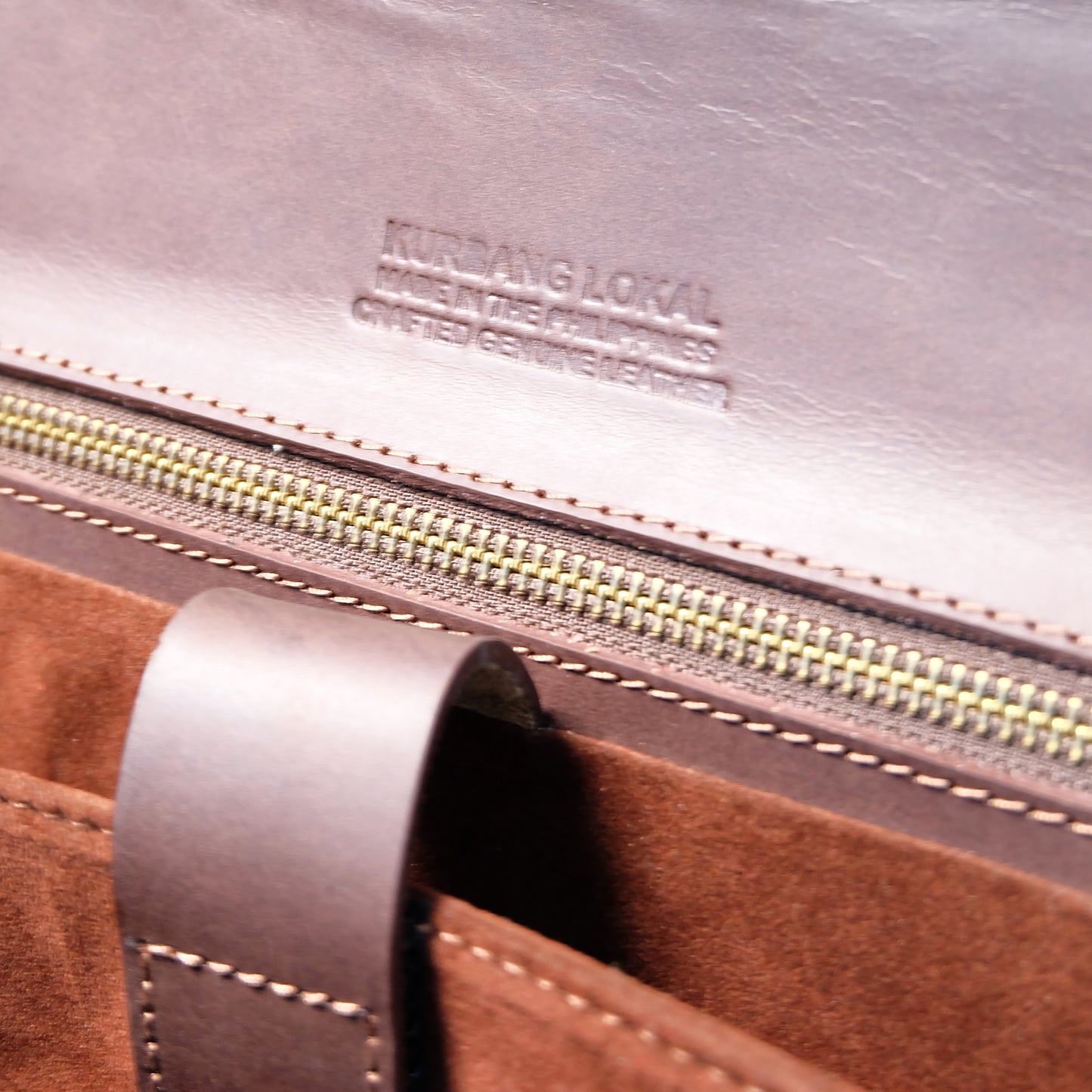 SULTAN Laptop Bag in Black Silver -  Genuine Leather
