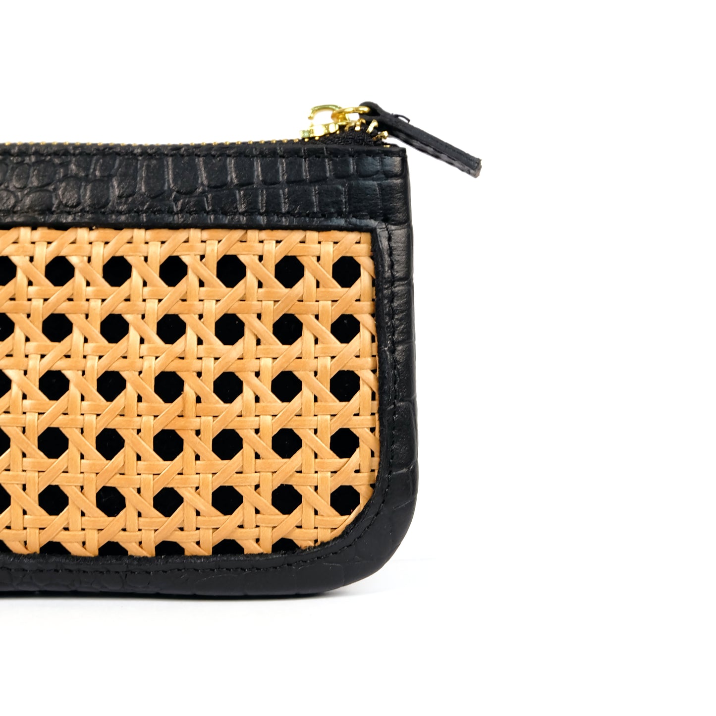BASIC POUCH in Black - Full Leather x Solihiya