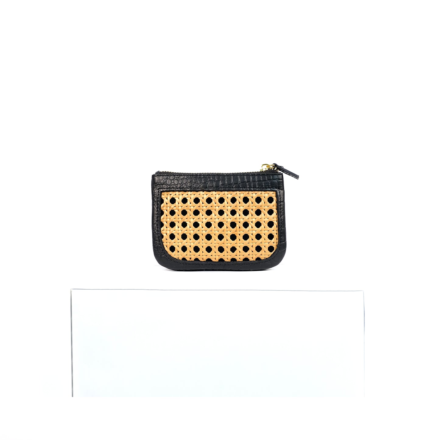 BASIC POUCH in Black - Full Leather x Solihiya