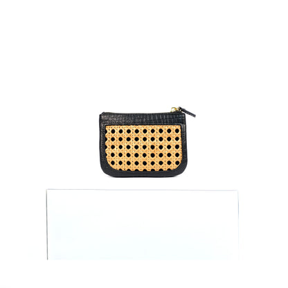 BASIC POUCH in Black - Full Leather x Solihiya