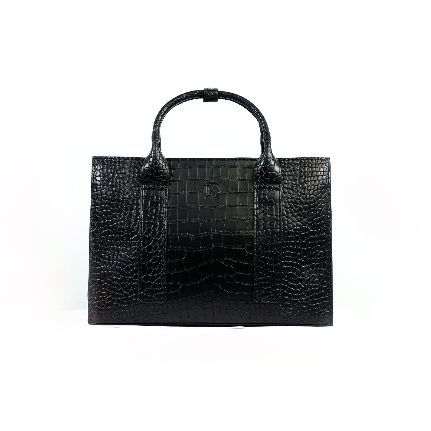 (CLEARANCE) SIERRA Bag in Croco Black - PU Leather