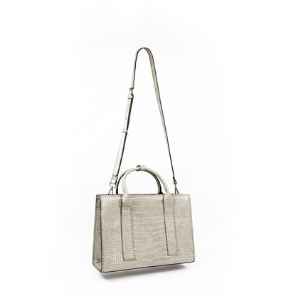 (CLEARANCE) SIERRA Bag in Croco Bone - PU Leather