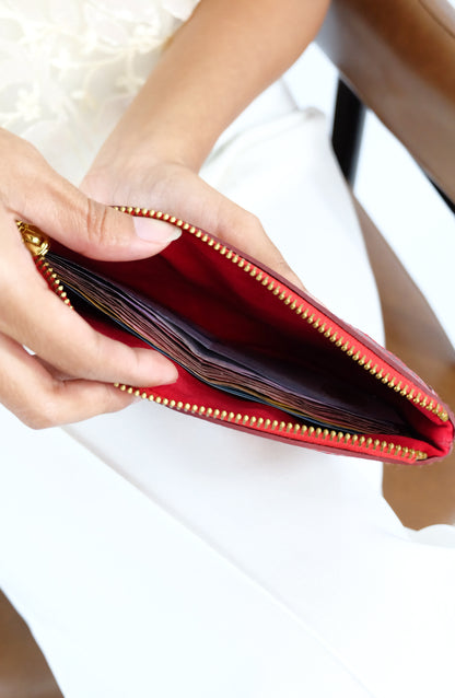PHONE WRISTLET POUCH in Dark Brown - Full Leather x Solihiya