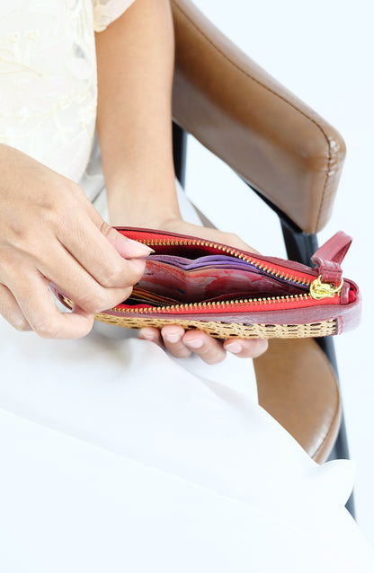 PHONE WRISTLET POUCH in Dark Brown - Full Leather x Solihiya